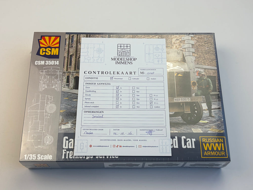 Copper State Models | Garford-Putilov Armoured Car Freikorps Service ...