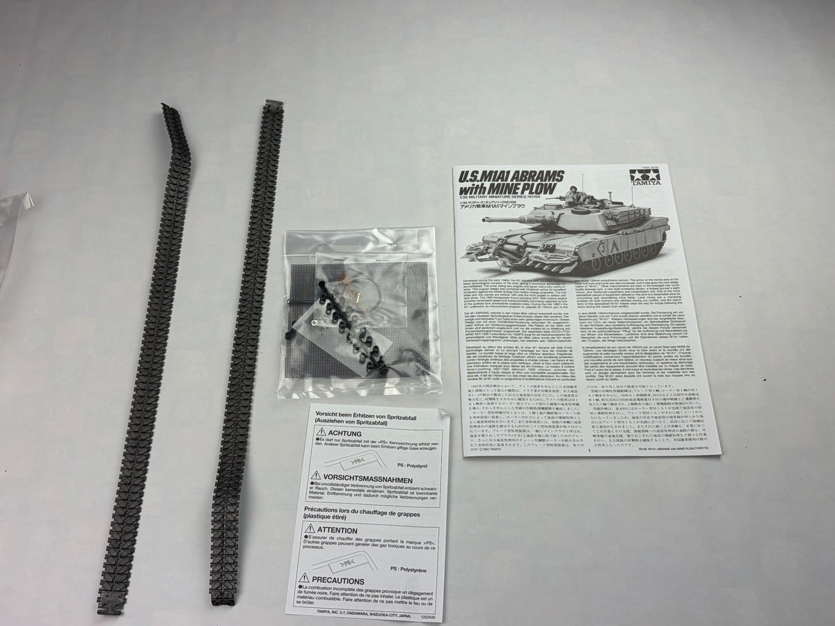 Tamiya 35158 | M1A1 Abrams with Mine Plow | 1:35