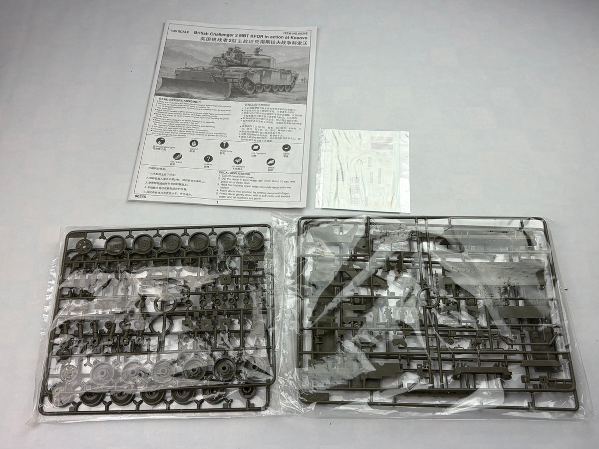Trumpeter 00345 | British Challenger 2 MBT KFOR Kosovo | 1:35