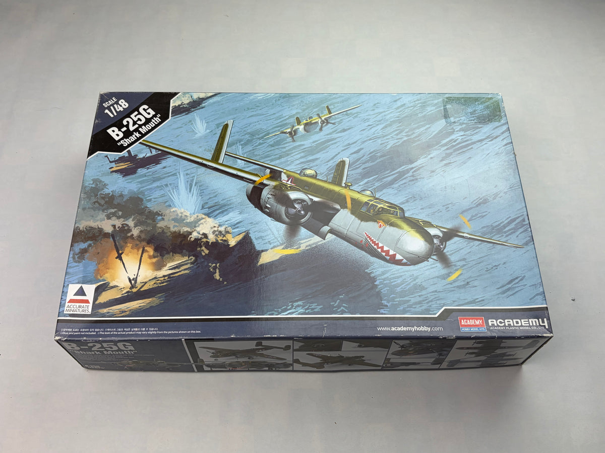 Academy 12290 | B-25G Mitchell Shark Mouth | 1:48 + Montex Mini Mask SM 48072