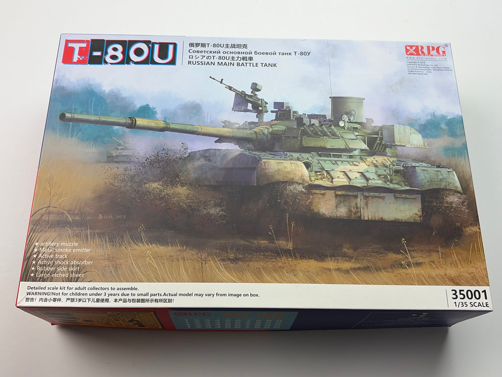 RPG Model 35001 | Russian T-80U Main Battle Tank | 1:35
