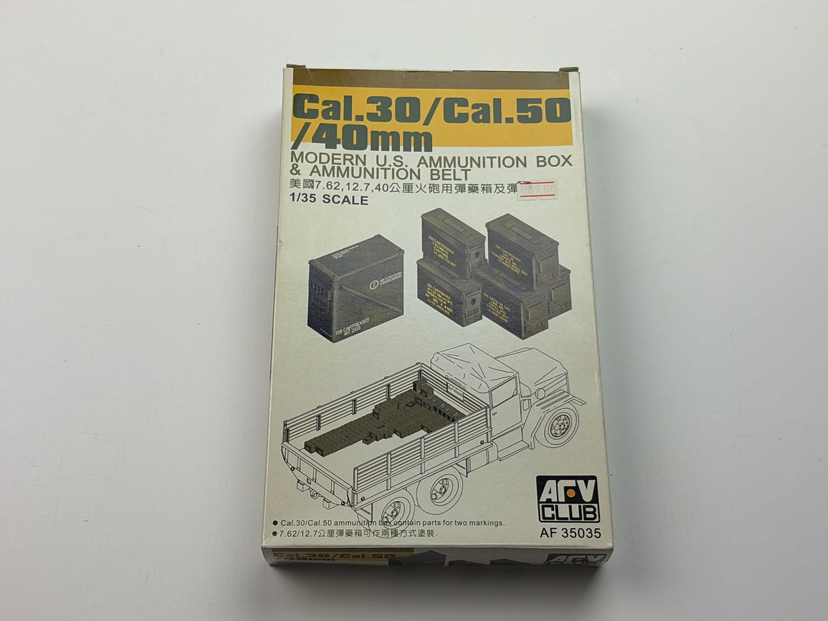 AFV Club AF35035 | Modern U.S. Ammunition Box & Belt | 1:35