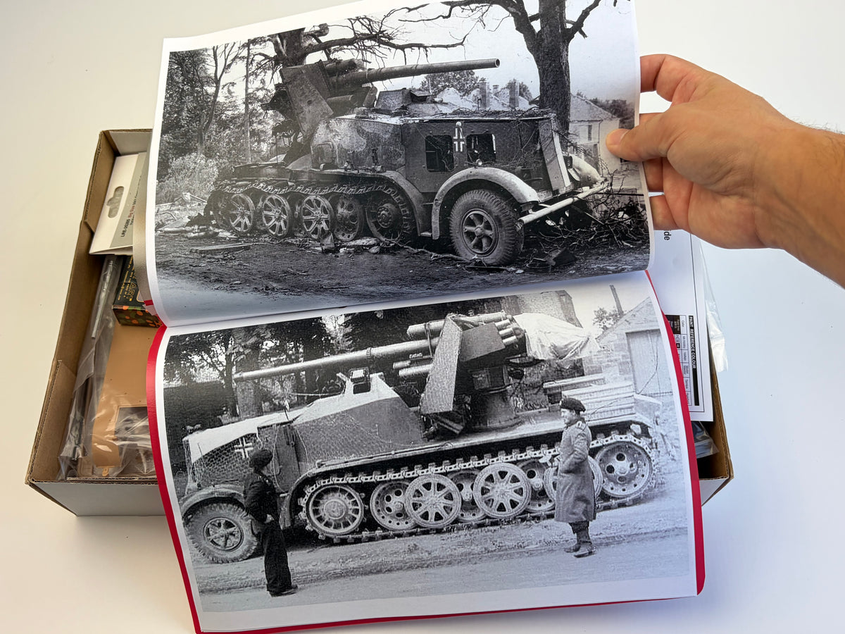 Trumpeter 01585 | German 8.8cm Flak 18 Selbstfahrlafette + Panzer Art Wheels + Live Resin Helmets + Resin Crew | 1:35