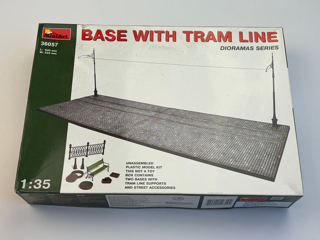 MiniArt | Base with Tram Line Diorama Set | 1:35 | 36057