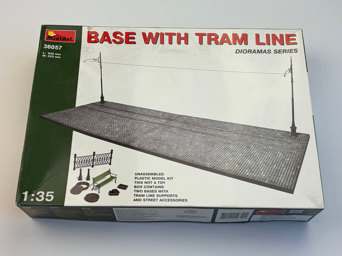 MiniArt | Base with Tram Line Diorama Set | 1:35 | 36057