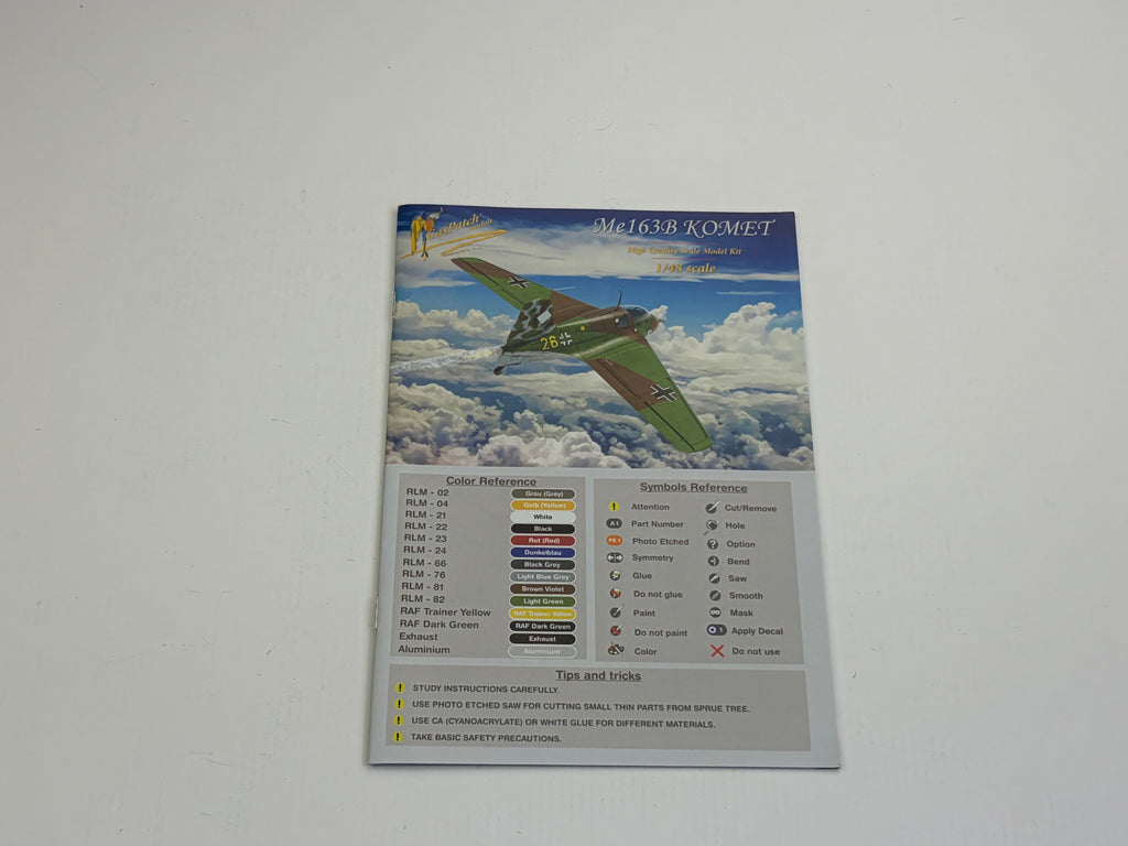 GasPatch Models 20-48236 + 21-48238 | Me 163B Komet & Scheuch-Schlepper + Eduard 648684 & 49085 | 1:48