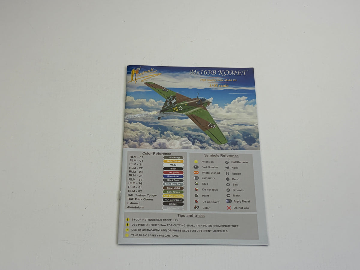 GasPatch Models 20-48236 + 21-48238 | Me 163B Komet & Scheuch-Schlepper + Eduard 648684 & 49085 | 1:48
