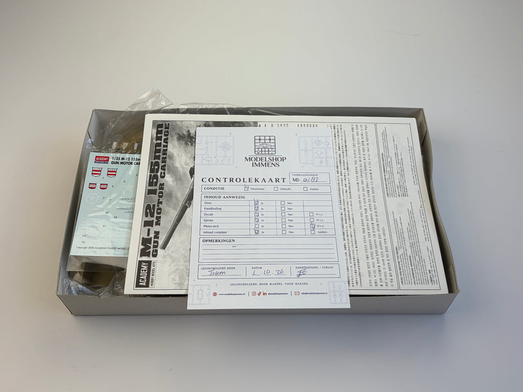 Academy 1394 | M-12 155mm Gun Motor Carriage | 1:35