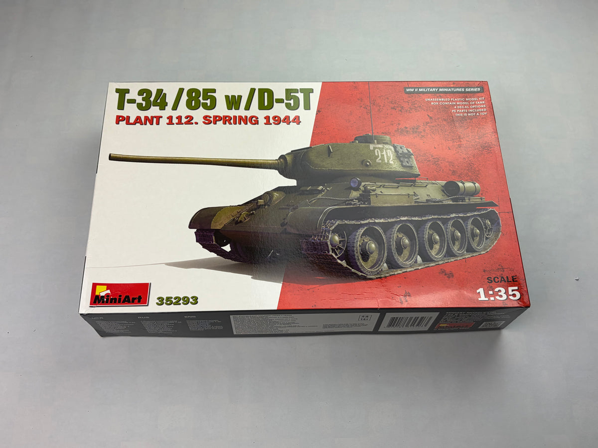 MiniArt 35293 | T-34/85 w/D-5T Plant 112 Spring 1944 | 1:35