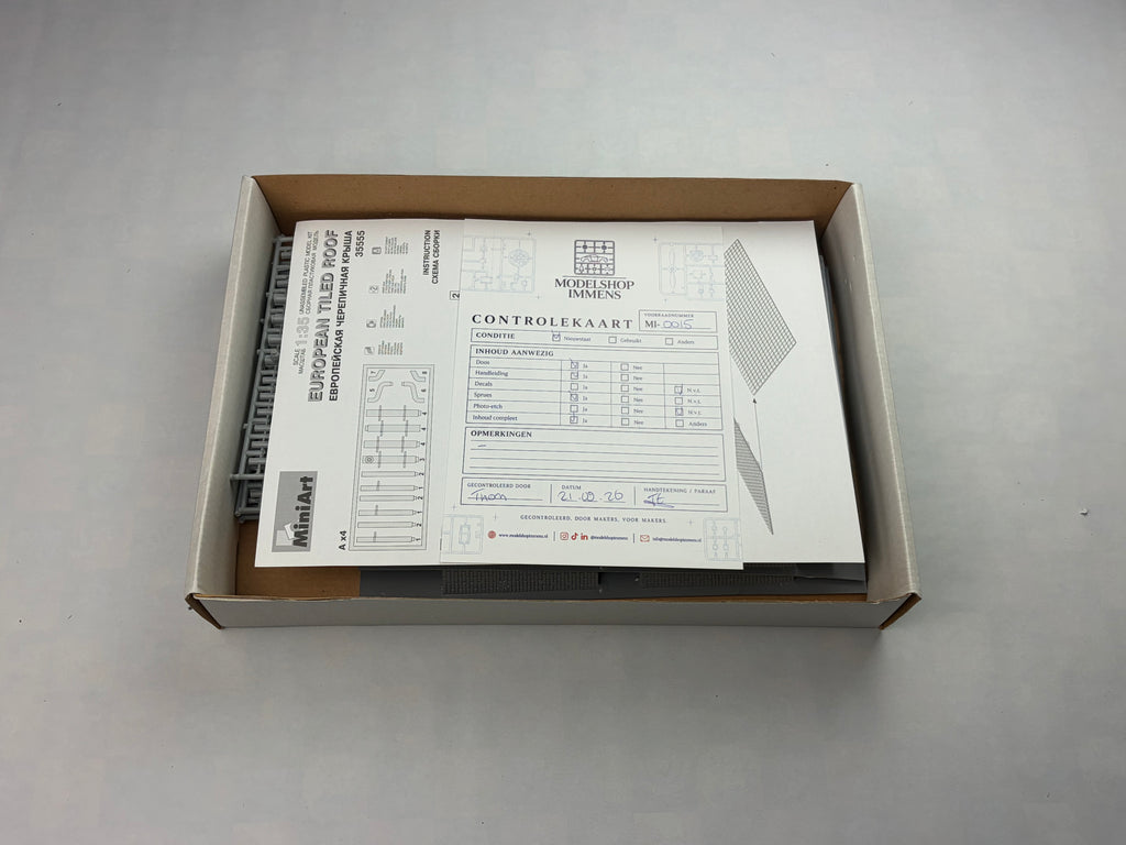 MiniArt 35555 | European Tiled Roof | 1:35
