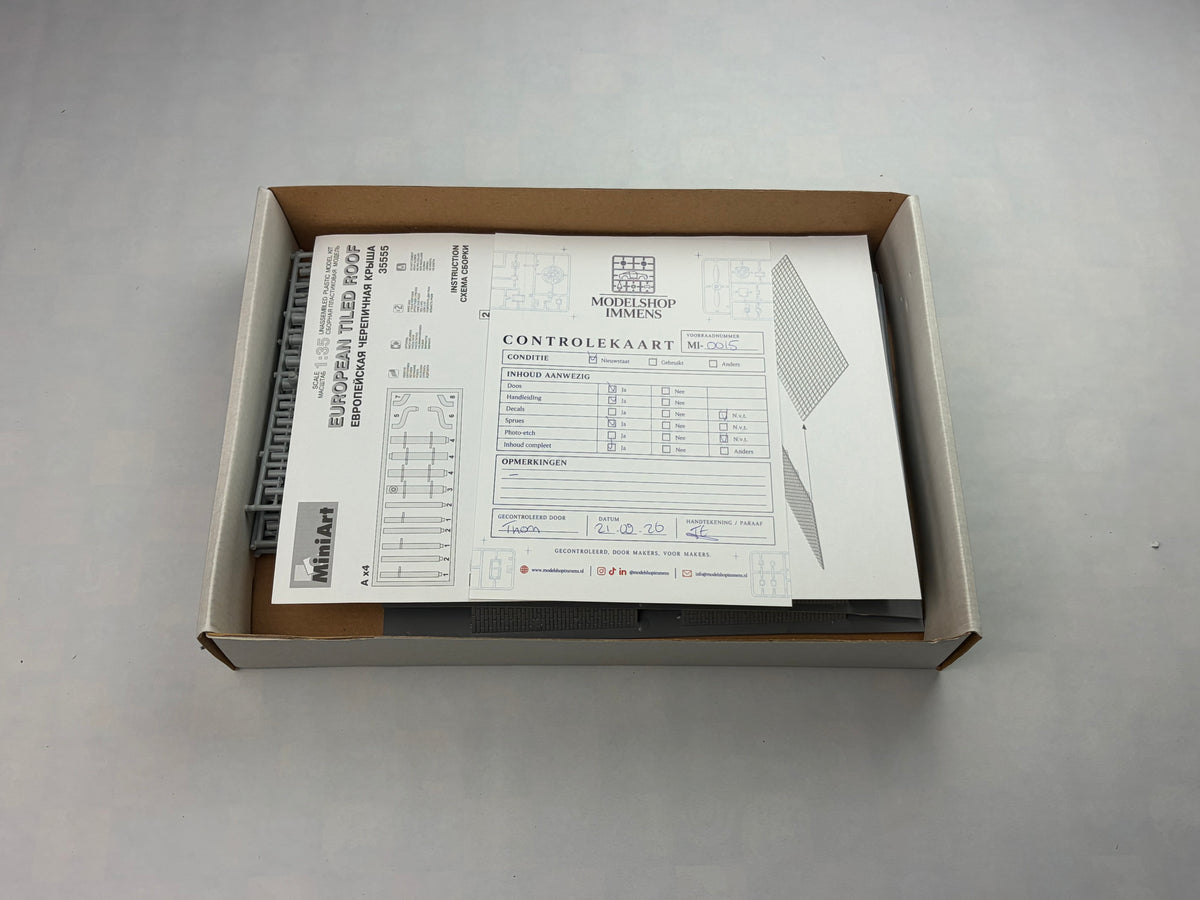 MiniArt 35555 | European Tiled Roof | 1:35