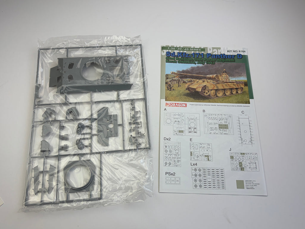 Dragon 6164 | Sd.Kfz.171 Panther D Kursk 1943 + Eduard Detailset | 1:35