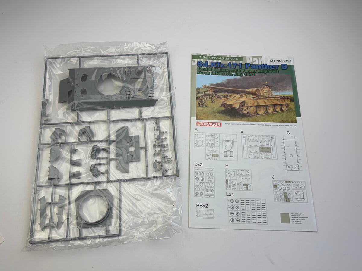Dragon 6164 | Sd.Kfz.171 Panther D Kursk 1943 + Eduard Detailset | 1:35