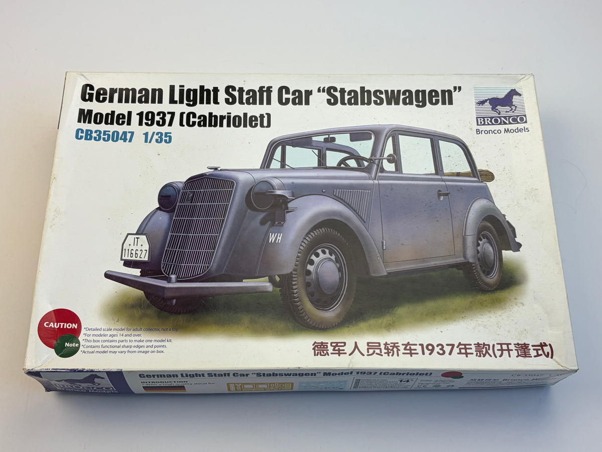 Bronco | German Light Staff Car Stabswagen Model 1937 (Cabriolet) | 1:35 | CB35047