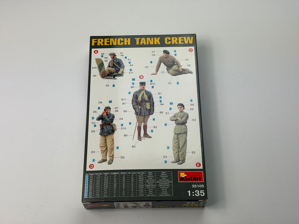 MiniArt 35105 | French Tank Crew (5 Figures) | 1:35