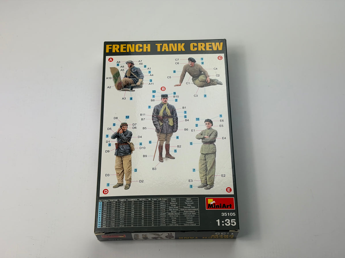 MiniArt 35105 | French Tank Crew (5 Figures) | 1:35