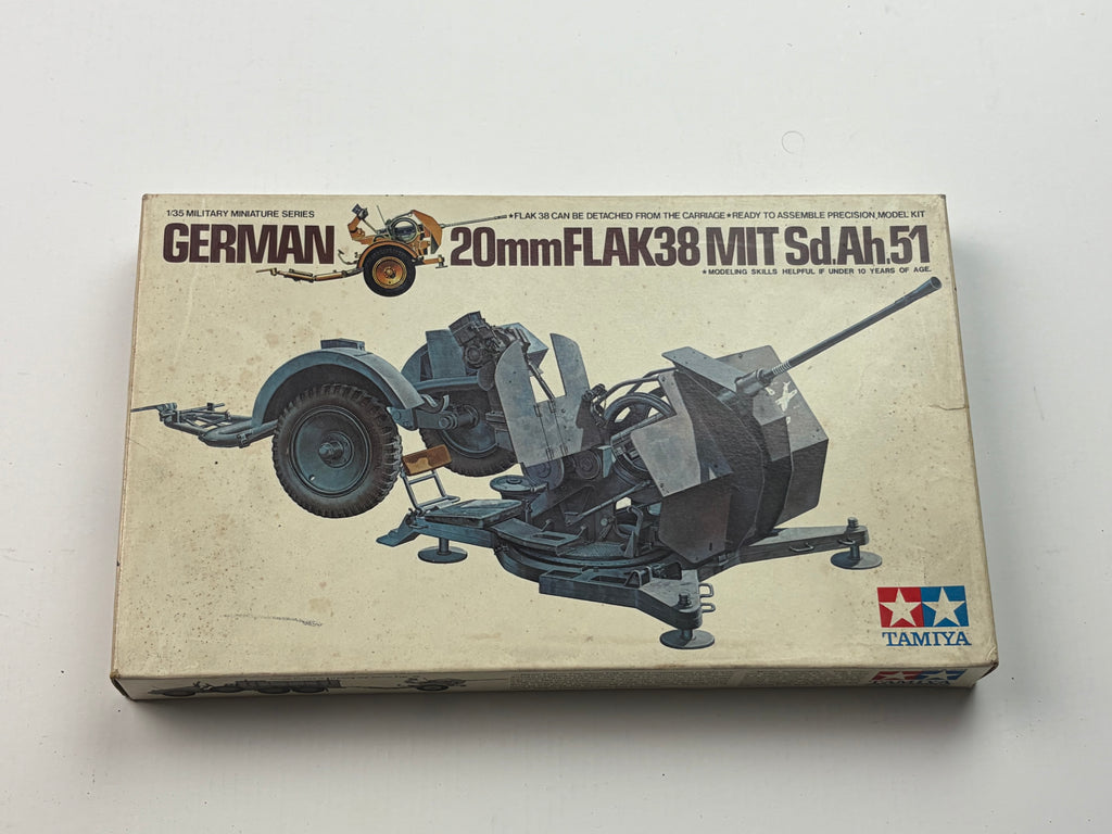 Tamiya | German 20mm Flak 38 mit Sd.Ah.51 | 1:35 | 35102