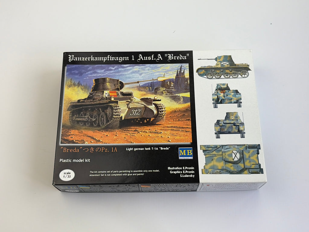 Master Box 3503 | Panzerkampfwagen I Ausf. A “Breda” | 1:35