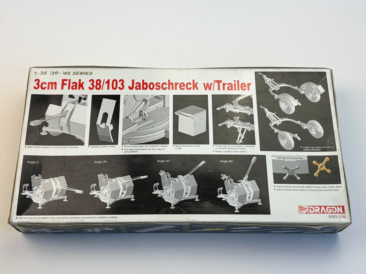 Dragon | 3cm Flak 38/103 Jaboschreck w/Trailer | 1:35 | 6353