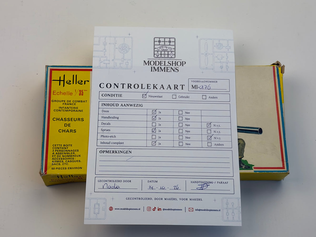 Heller | French Infantry Chasseurs de Chars | 1:35 | 111