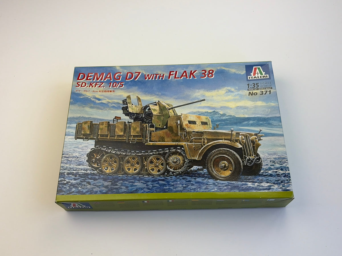 Italeri 371 | Sd.Kfz. 10/5 Demag D7 with Flak 38 | 1:35