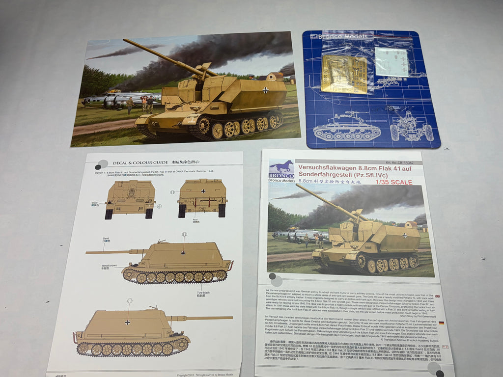 Bronco CB35062 | Versuchsflakwagen 8.8cm Flak 41 (Pz.Sfl.IVc) | 1:35