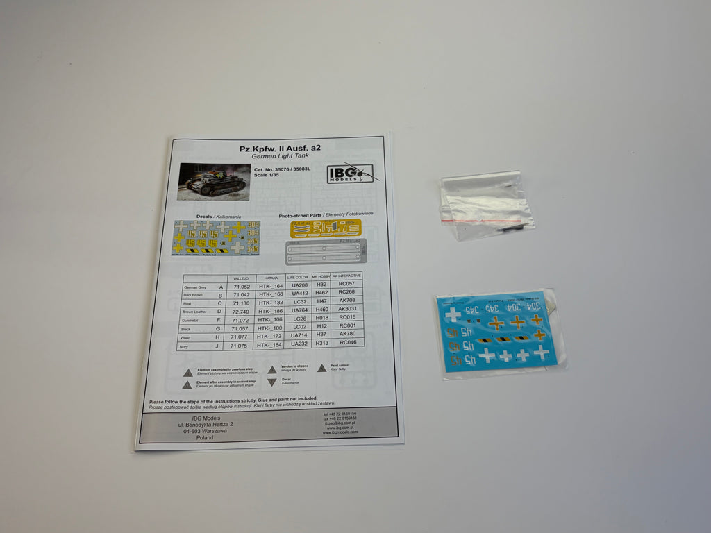 IBG 35083L | Pz.Kpfw. II Ausf. a2 German Light Tank Limited Edition | 1:35