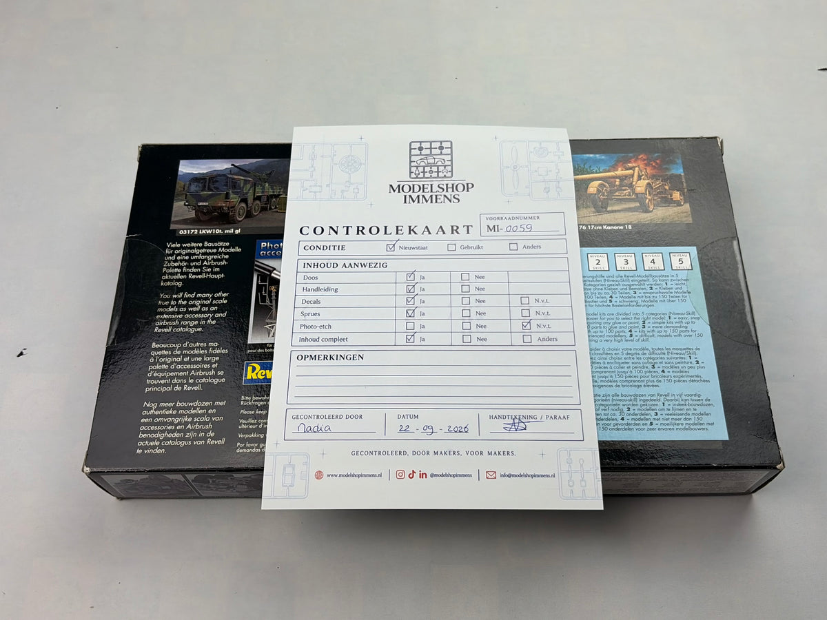 Revell 03179 | LKW 7t. mil gl (6x6 Truck) | 1:72