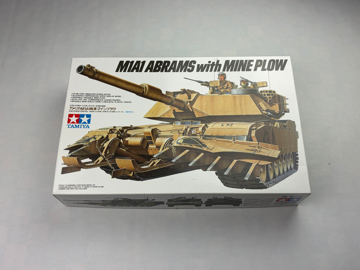 Tamiya 35158 | M1A1 Abrams with Mine Plow | 1:35