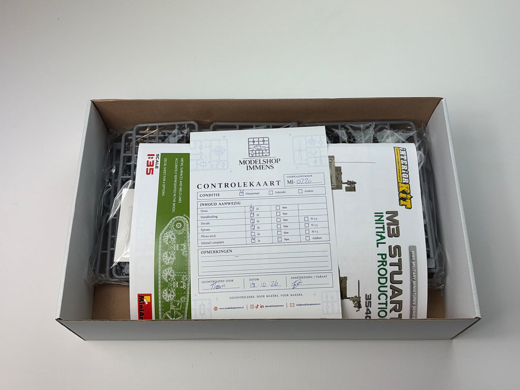 MiniArt 35401 | M3 Stuart Initial Production Interior Kit | 1:35