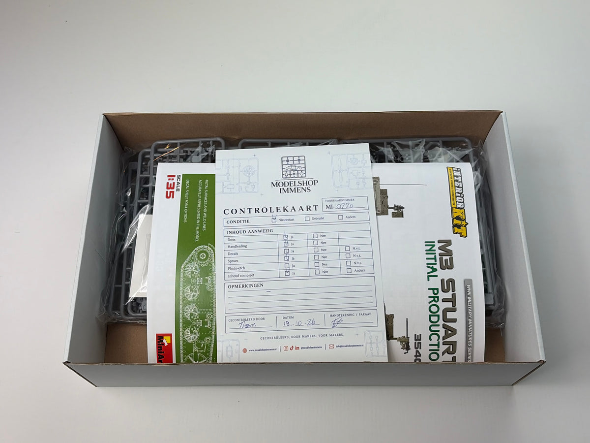 MiniArt 35401 | M3 Stuart Initial Production Interior Kit | 1:35