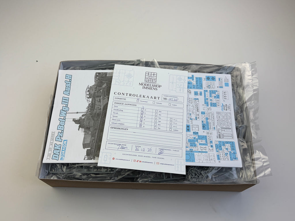 Dragon 6901 | DAK Pz.Bef.Wg. III Ausf. H Smart Kit | 1:35