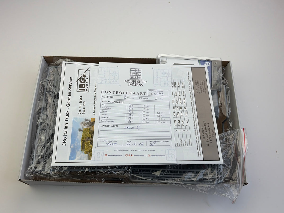 IBG 35054 | 3Ro Italian Truck in German Service + HD Models Detailsets | 1:35