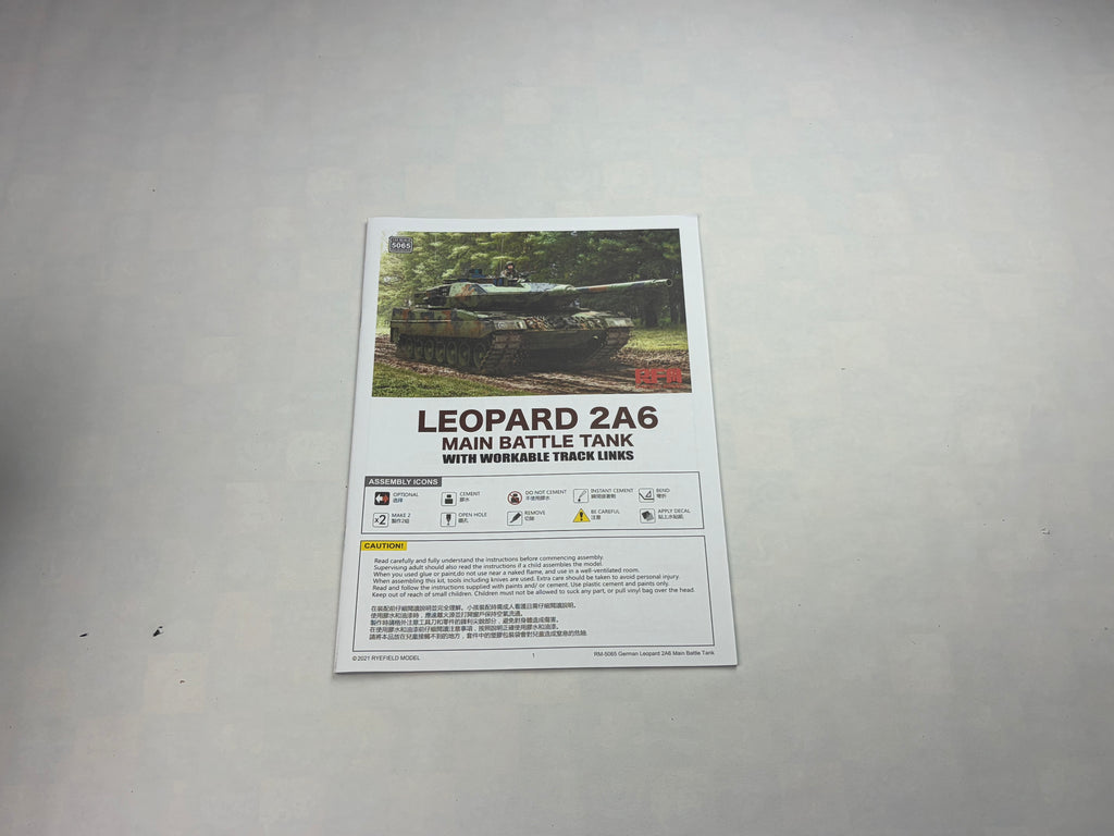 Rye Field Model RM-5065 | Leopard 2A6 Main Battle Tank | 1:35