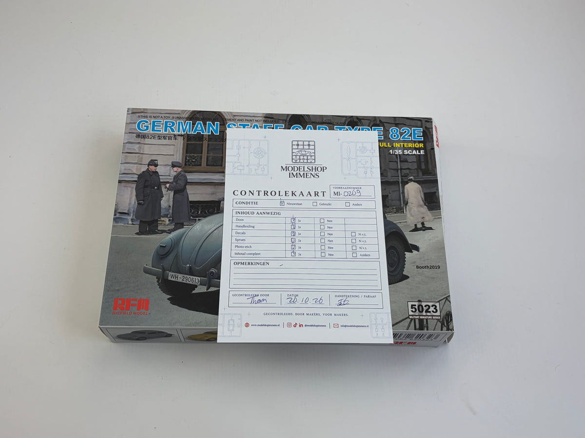 Rye Field Model RM-5023 | German Staff Car Type 82E with Full Interior | 1:35