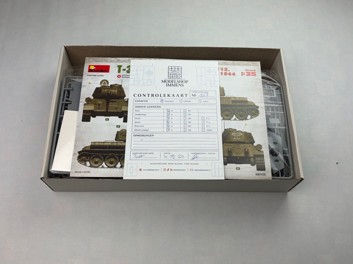 MiniArt 35293 | T-34/85 w/D-5T Plant 112 Spring 1944 | 1:35