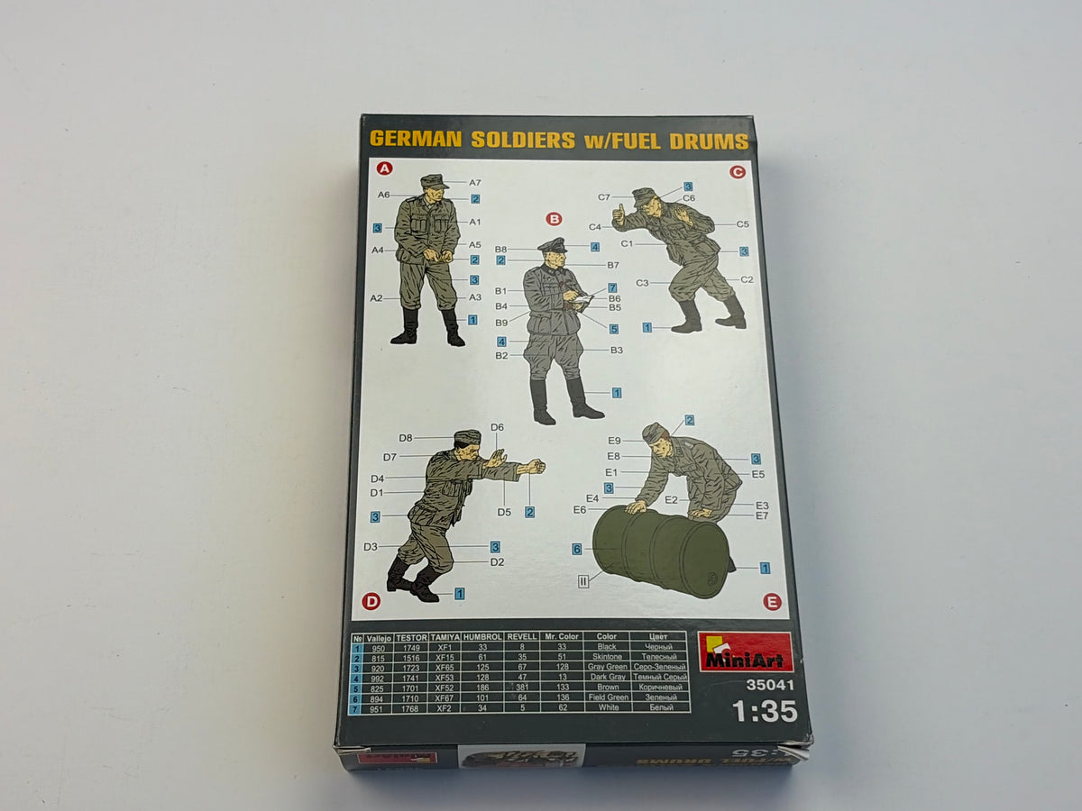 MiniArt | German Soldiers w/Fuel Drums | 1:35 | 35041