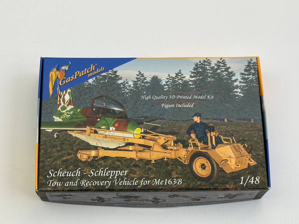 GasPatch Models 20-48236 + 21-48238 | Me 163B Komet & Scheuch-Schlepper + Eduard 648684 & 49085 | 1:48