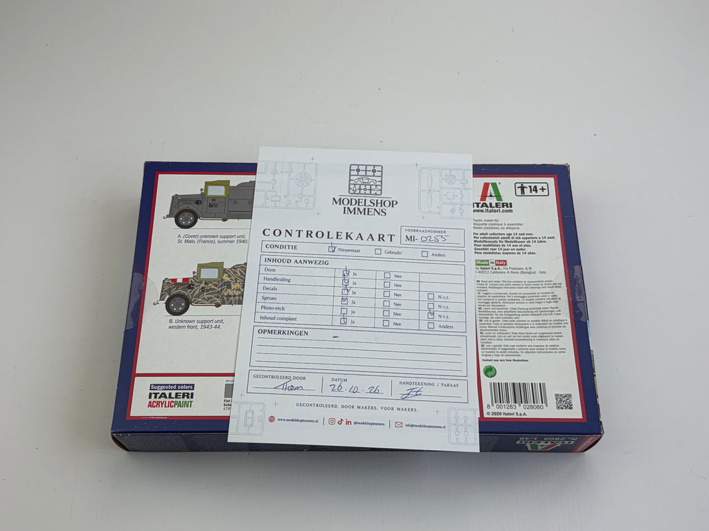 Italeri 2808 | Opel Blitz Tankwagen Kfz.385 Battle of Britain | 1:48