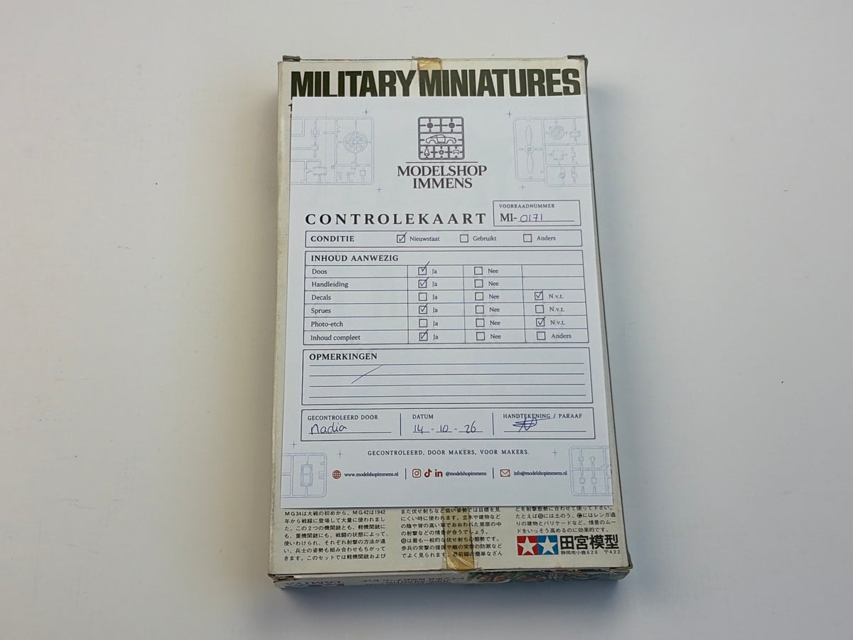 Tamiya | German Machine Gun Troops Infantry | 1:35 | 35038