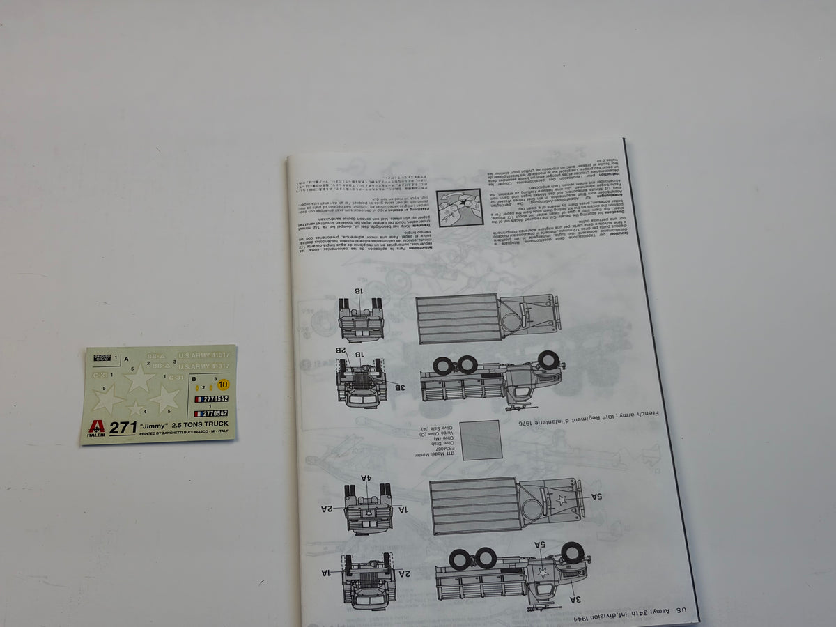Italeri | U.S. Army Cargo Truck 2½ Ton | 1:35 | 271